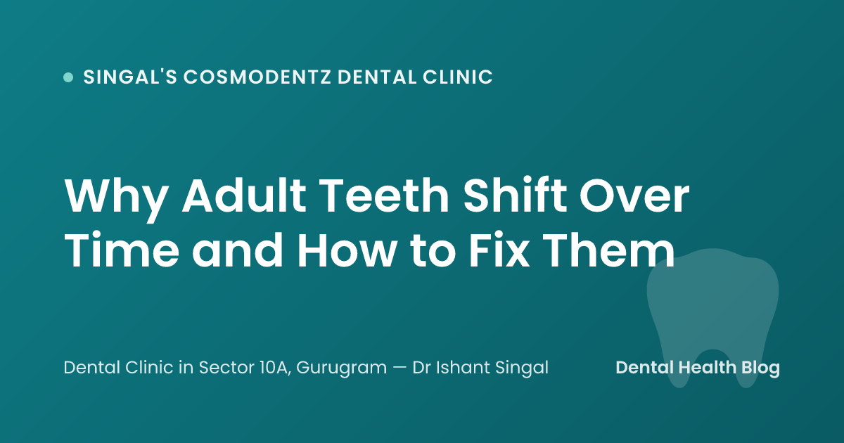 Why Adult Teeth Shift Over Time and How to Fix Them