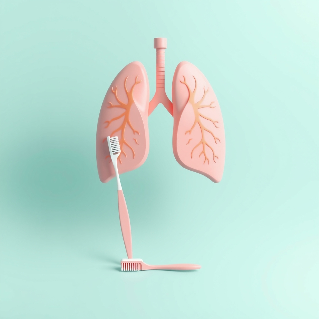 Illustration: The Surprising Link Between Gum Disease and Respiratory Health