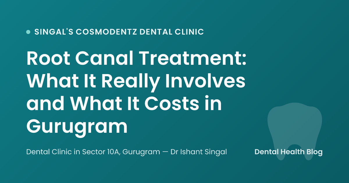 Root Canal Treatment: What It Really Involves and What It Costs in Gurugram