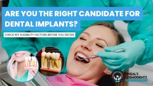 A patient consulting a dentist about dental implant eligibility at Singal’s Cosmodentz Dental Clinic in Gurgaon.