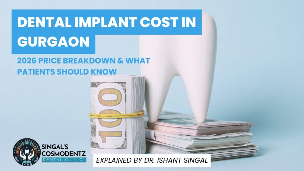 Dental implant cost in Gurgaon 2026 price breakdown explained by Dr Ishant Singal